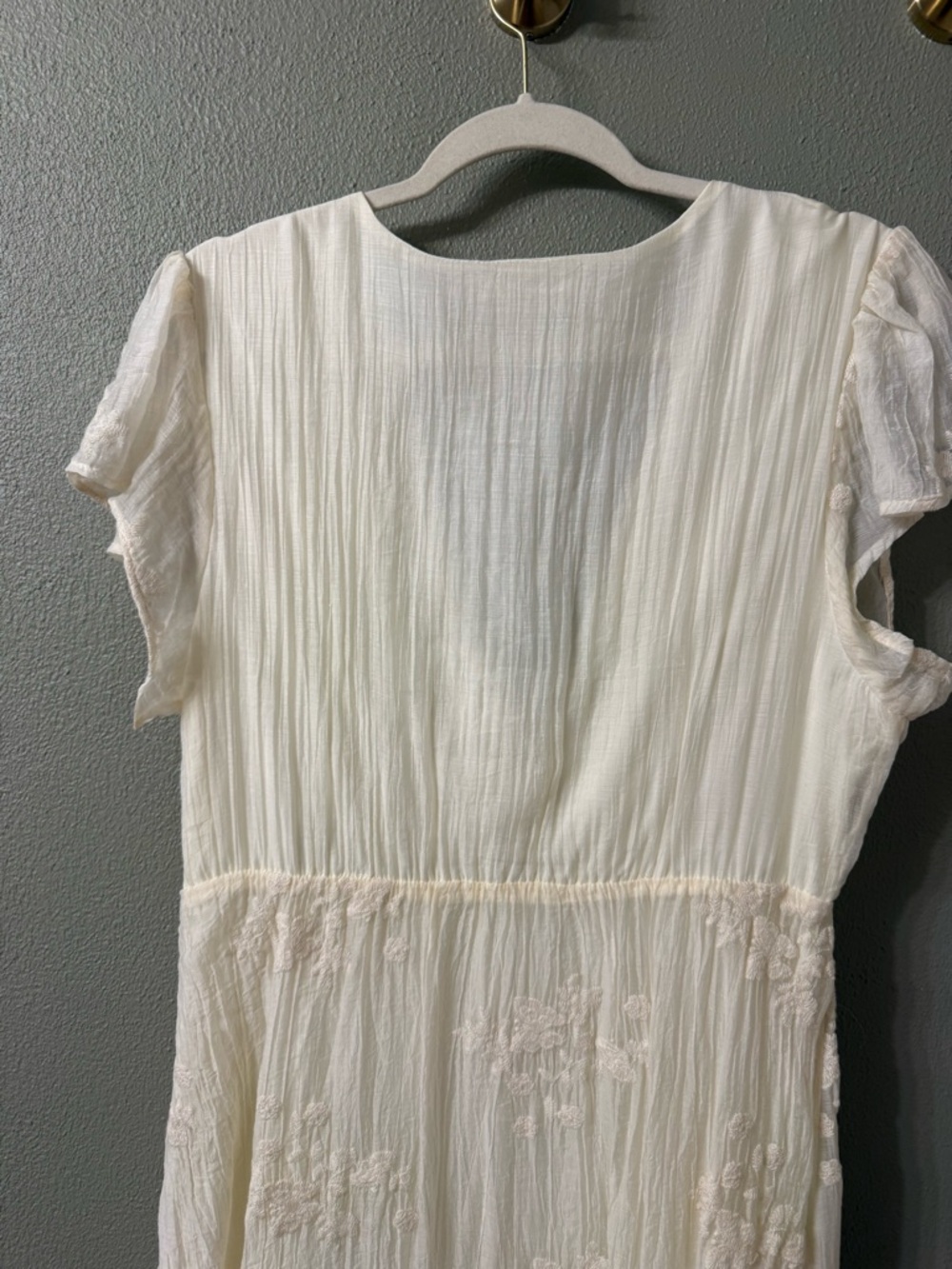 Bohme Sol embroidered maxi dress white L - Picture 8 of 11